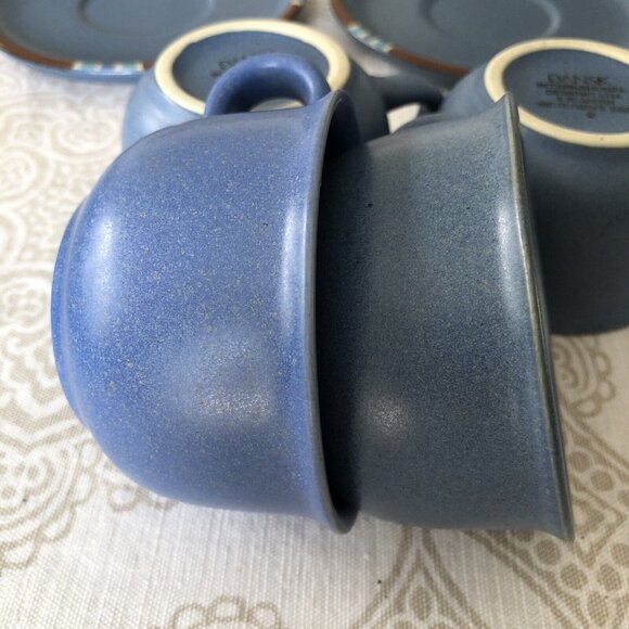 Set of 2 Dansk "Mesa - Sky Blue " Cups and Saucers Japan - Picture 8 of 8